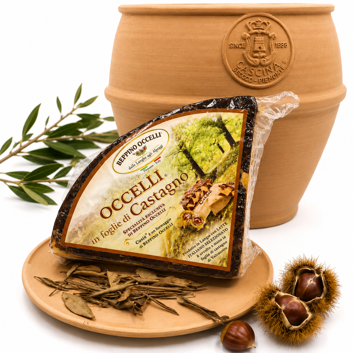 Occelli with Chestnut Leaf (Occelli in Foglie di Castagno)