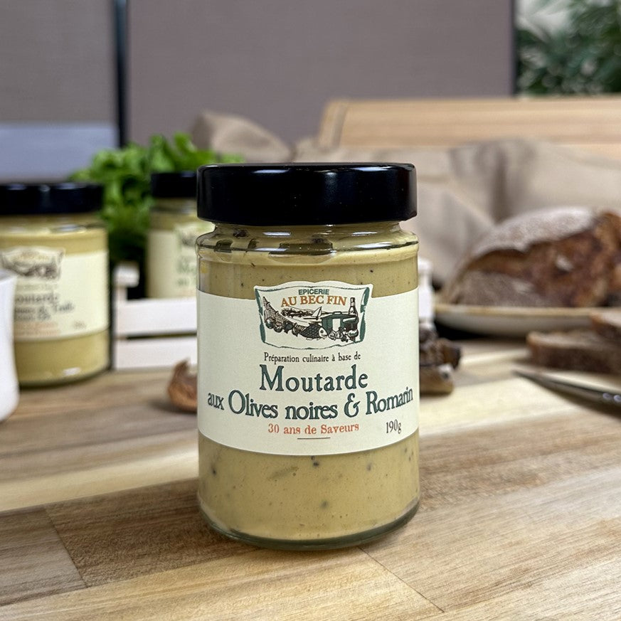 Black Olive and Rosemary mustard - Maison Duffour UAE Gourmet Food Store