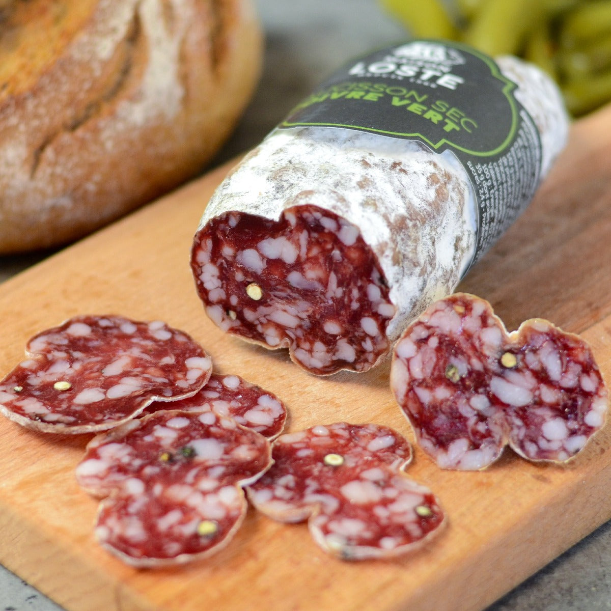 Green pepper saucisson