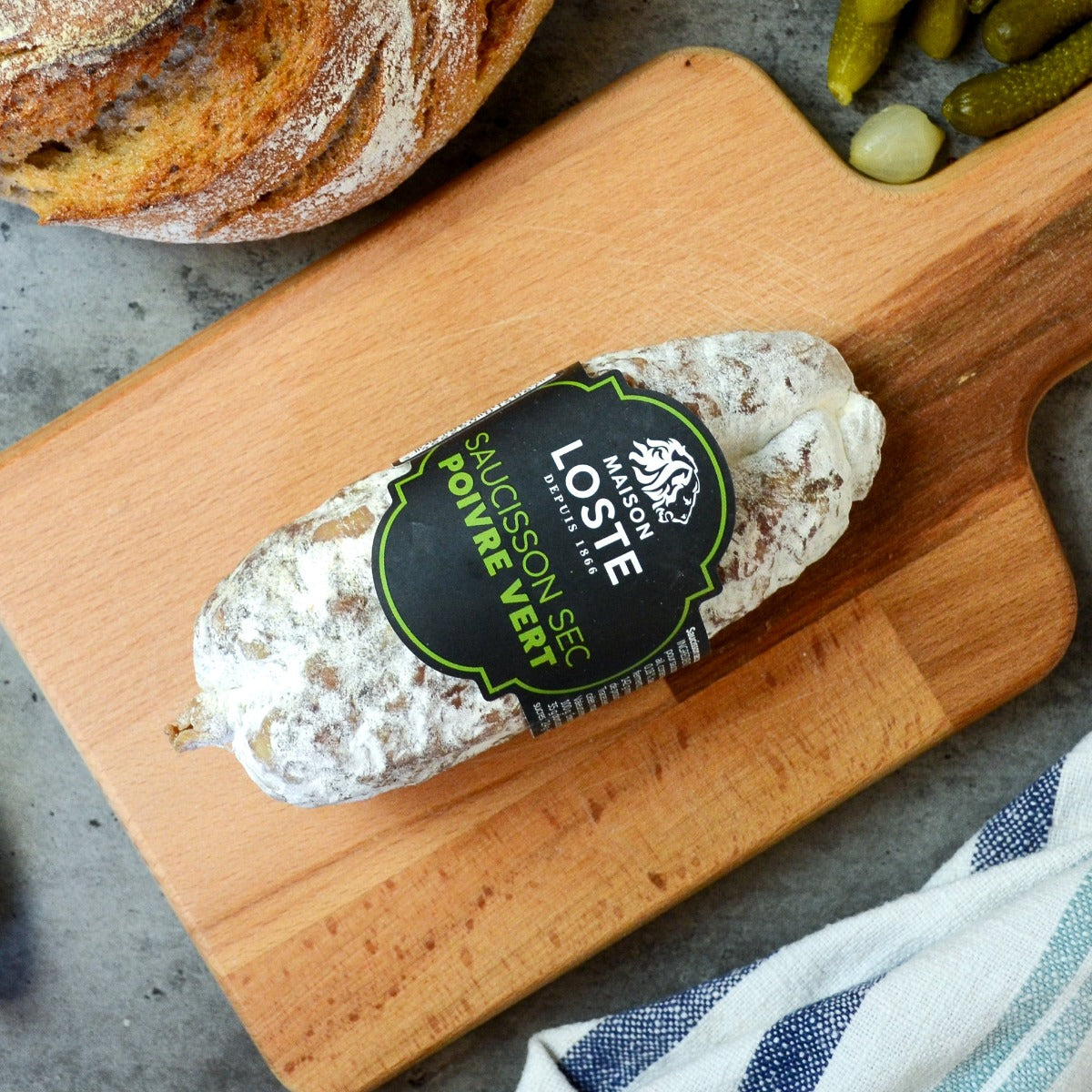 Green pepper saucisson