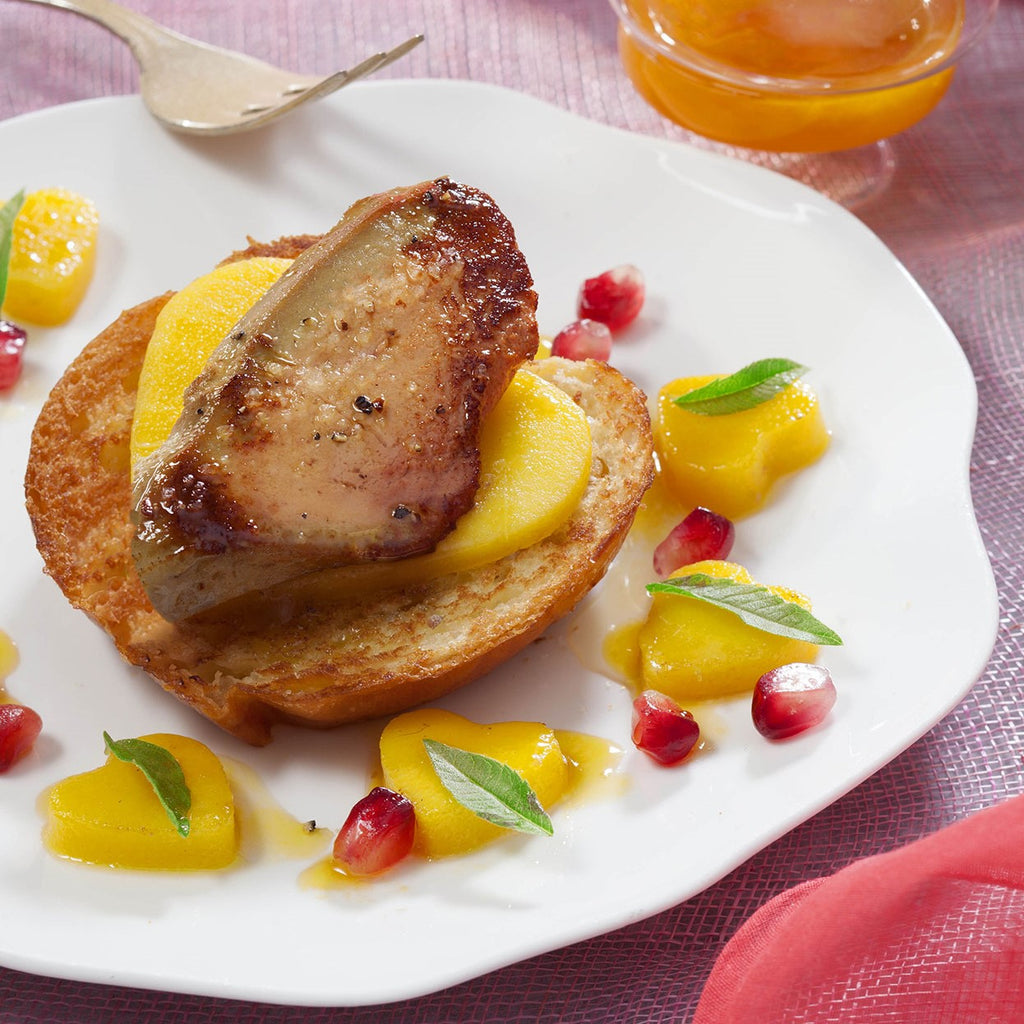 Pan-seared Foie Gras on tender brioche and mango chutney