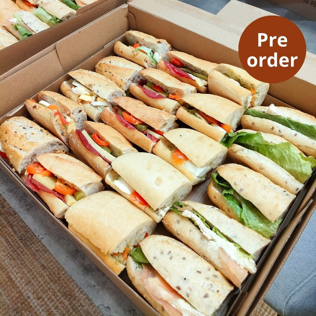 Mixed sandwich box, Maison Duffour, Dubai, UAE, Catering
