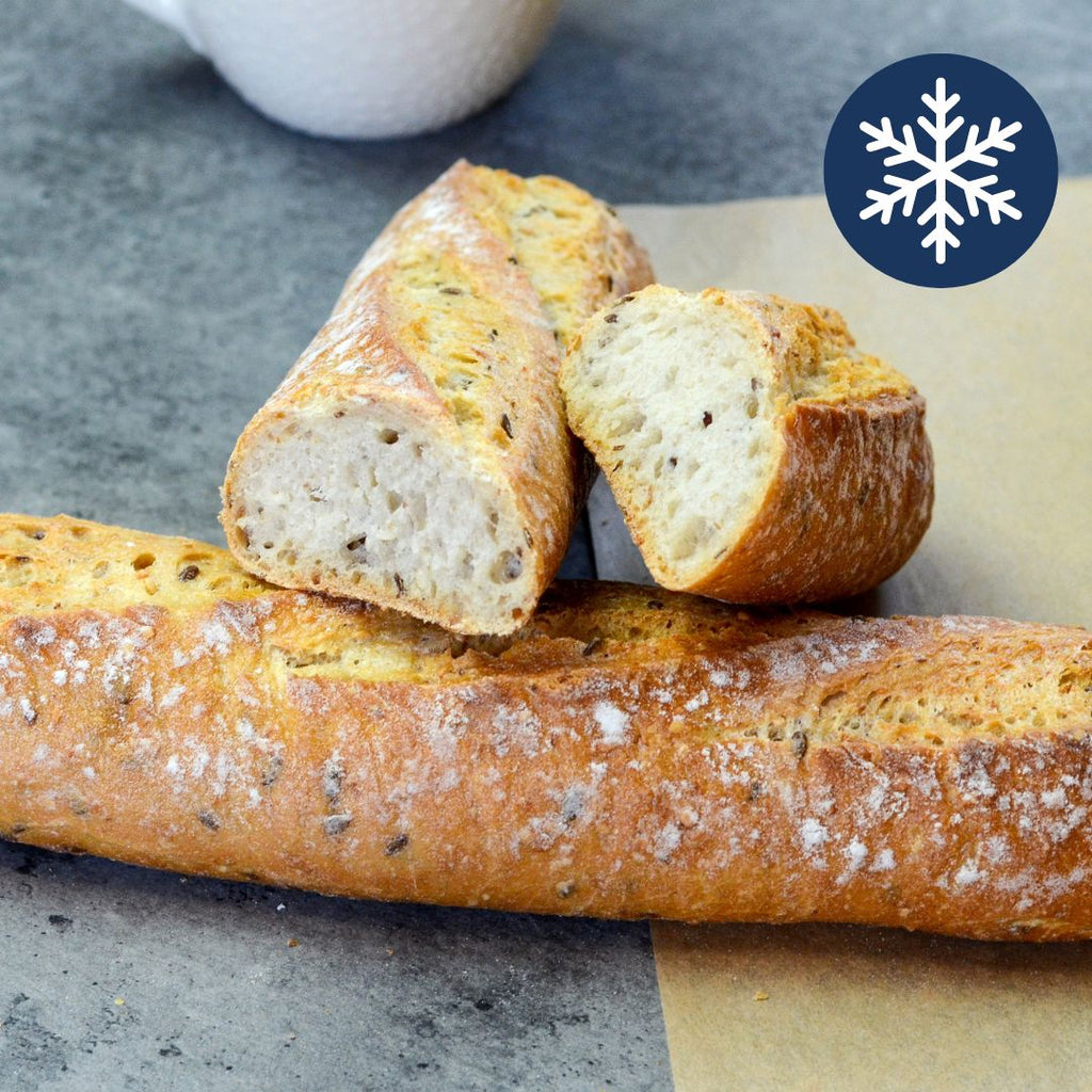 Pre-baked multigrain half baguette, Maison Duffour, Dubai, UAE