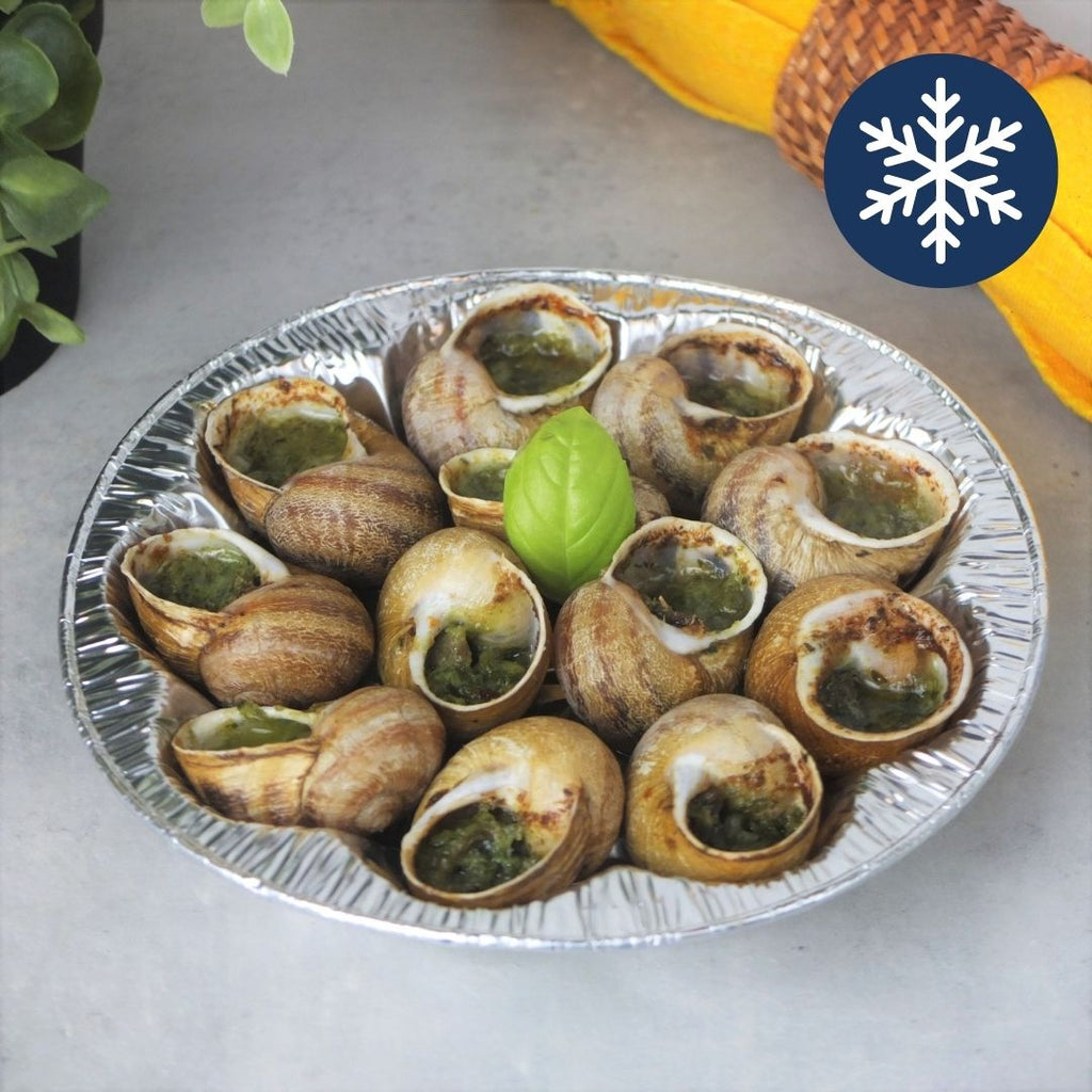 Snails with garlic butter, Helix Aspersa Maxima - 12 pieces, Maison Duffour, Dubai, UAE