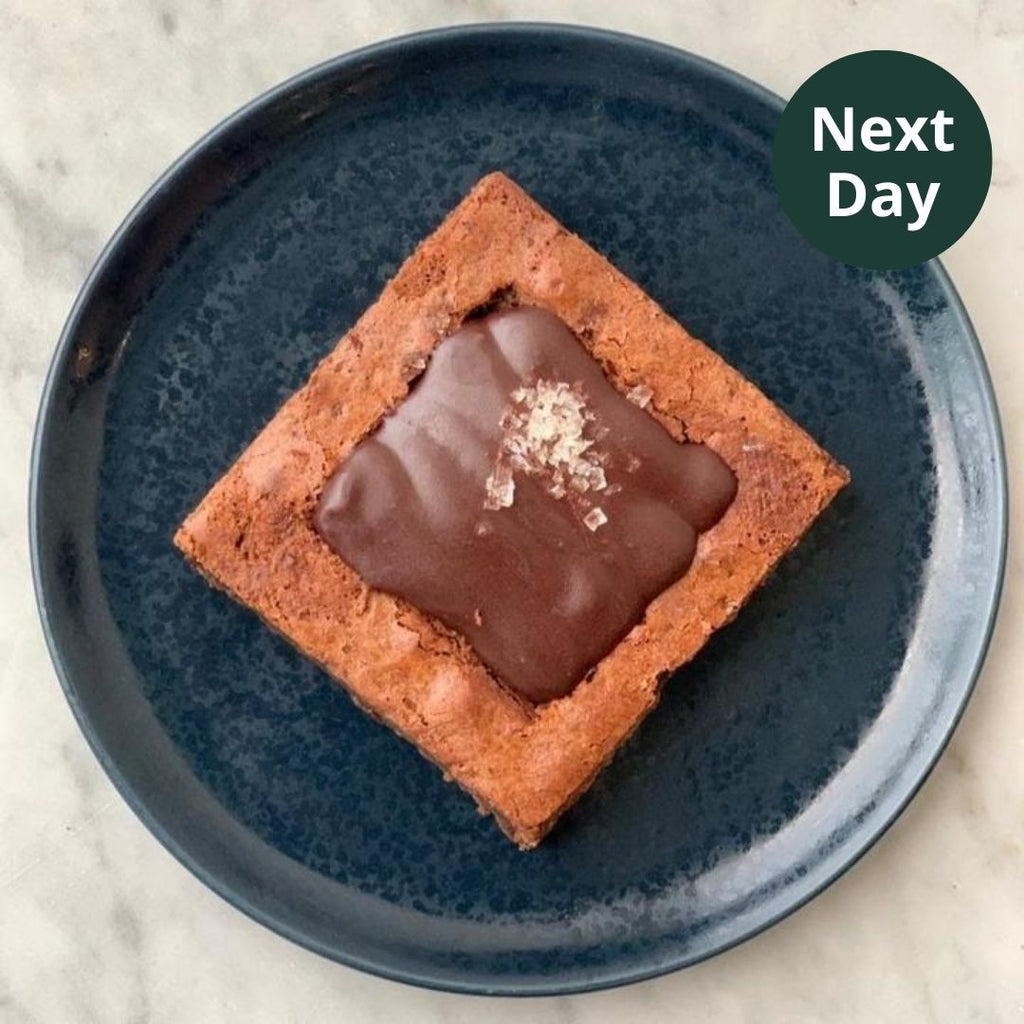 Sea salt brownie by Mirzam, Maison Duffour, Dubai, UAE