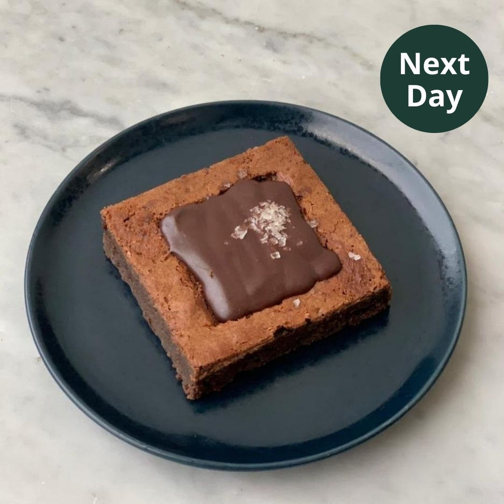 Sea salt brownie by Mirzam, Maison Duffour, Dubai, UAE