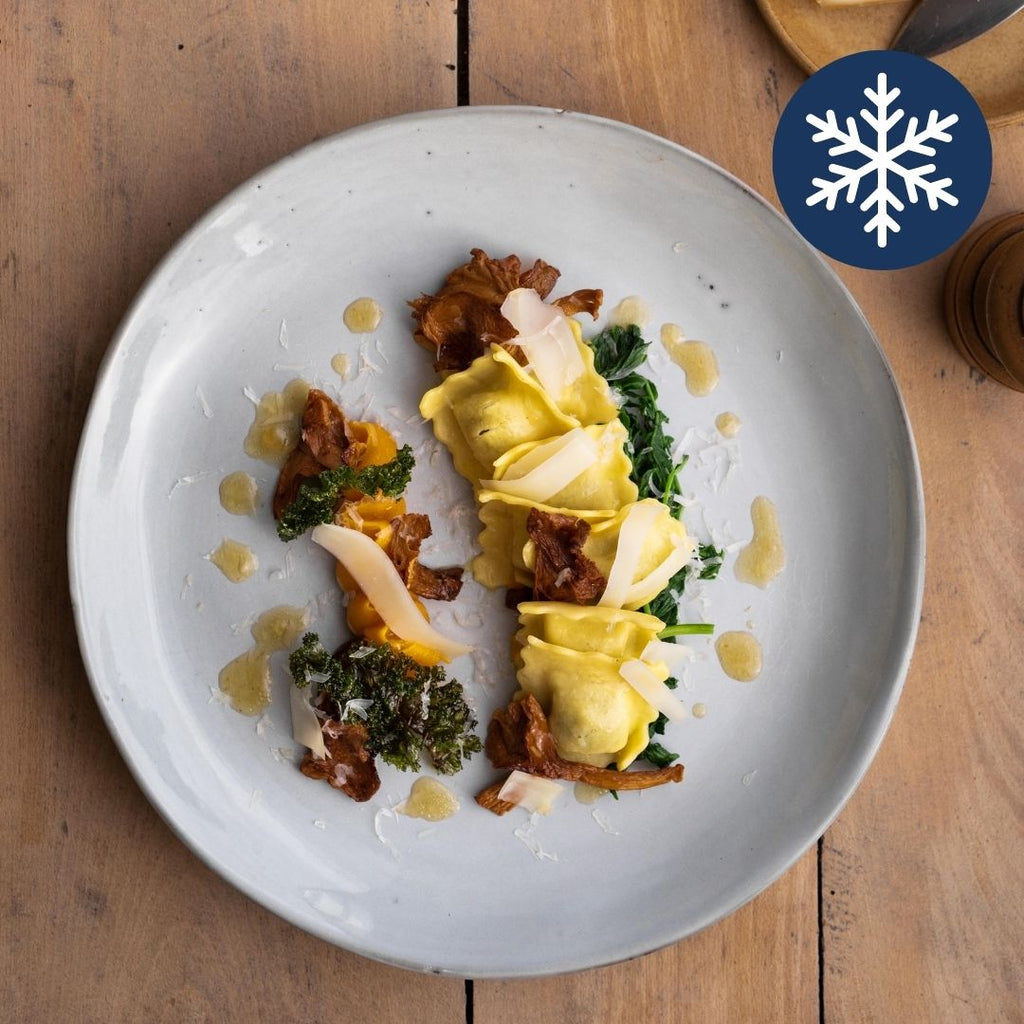 Chanterelle & parsley ravioli (Girolles persillées), Maison Duffour, Dubai, UAE