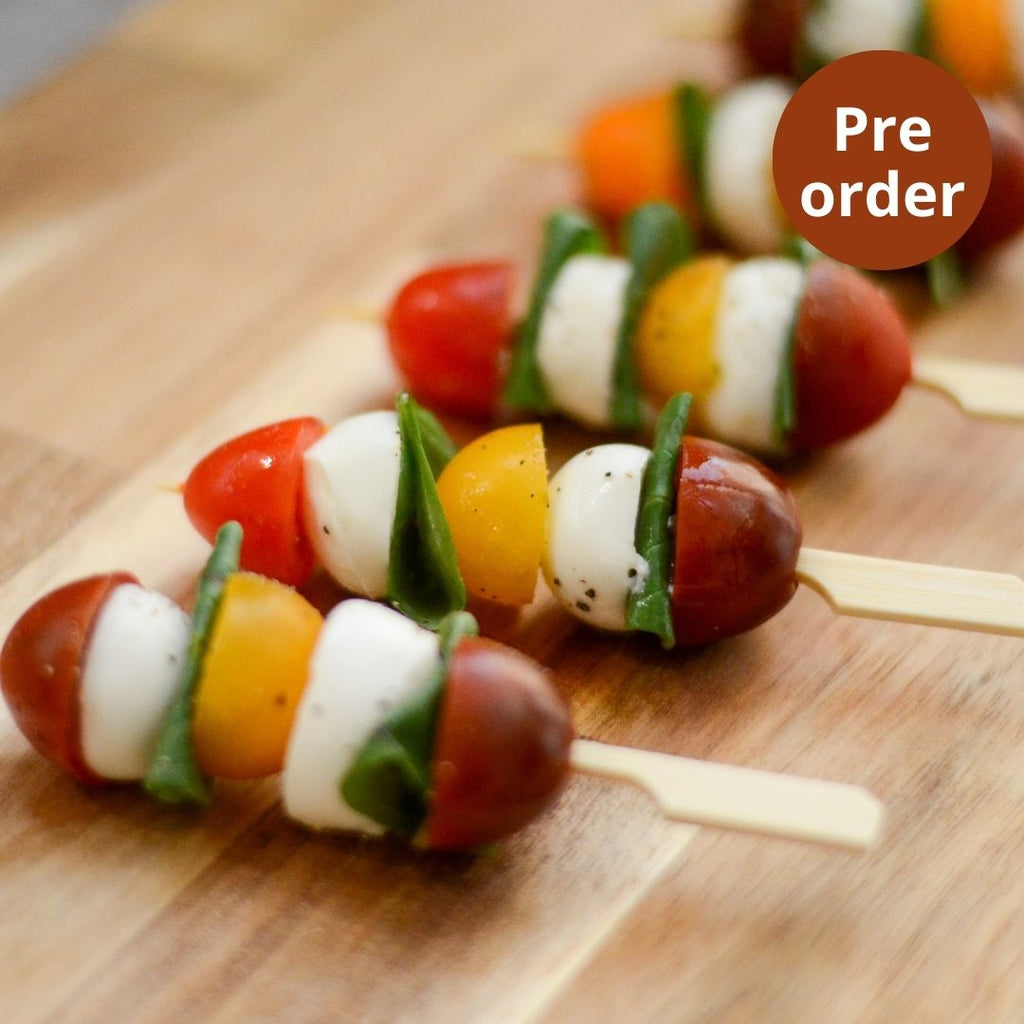 Skewers caprese, Maison Duffour, Catering, Dubai, UAE