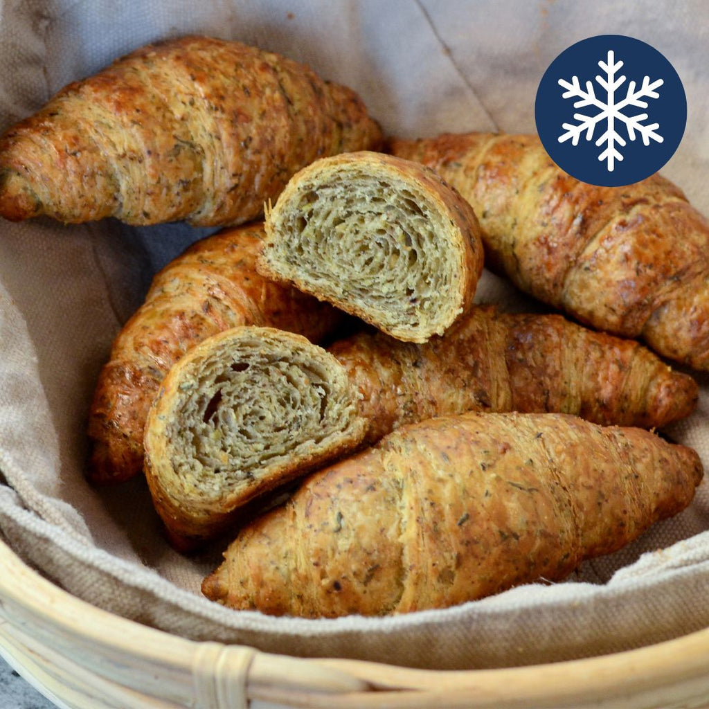 Pre-baked mini zaatar croissants, Maison Duffour, Dubai, UAE