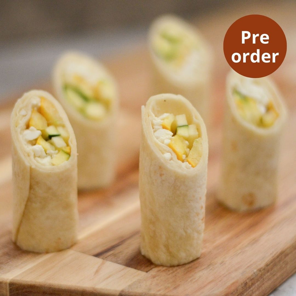 Wraps goat cheese and zucchini, Maison Duffour, Dubai, UAE