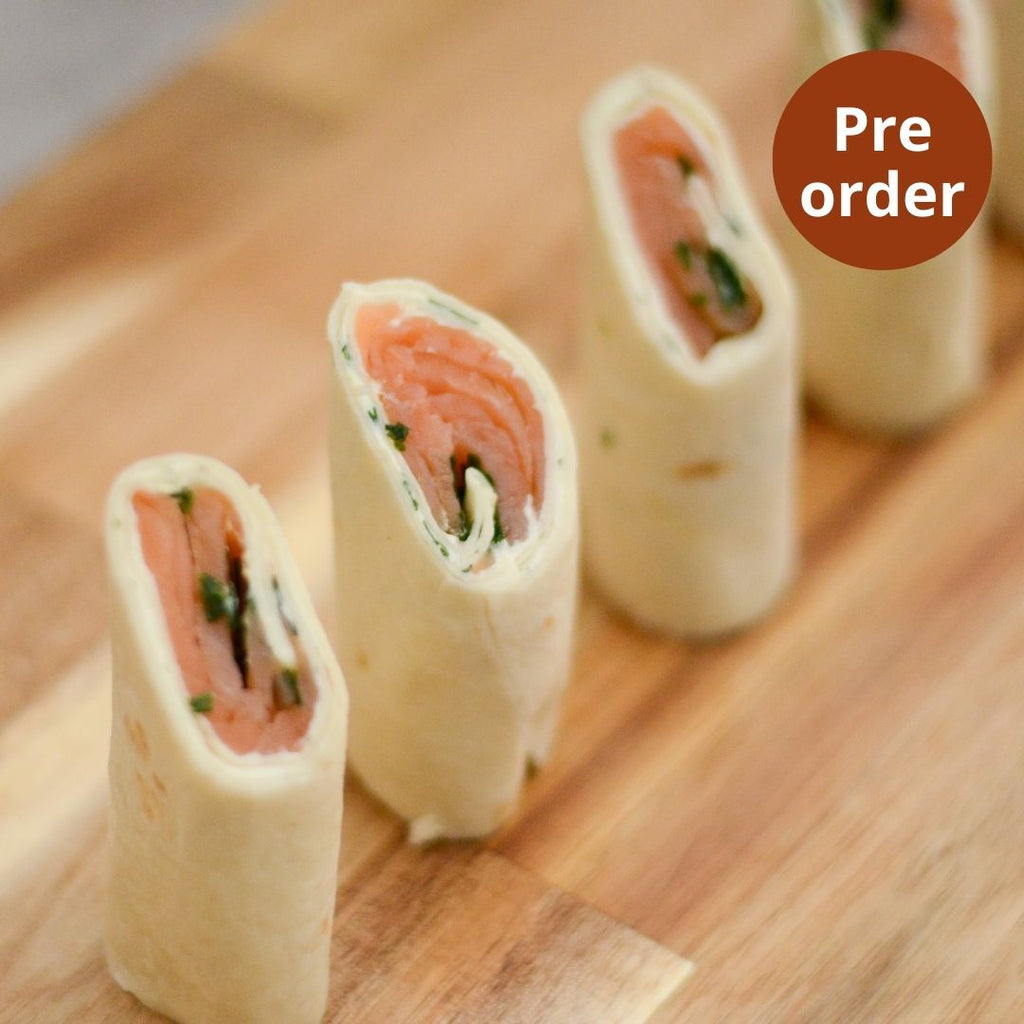 Wraps smoked salmon wrap, Maison Duffour, Dubai, UAE