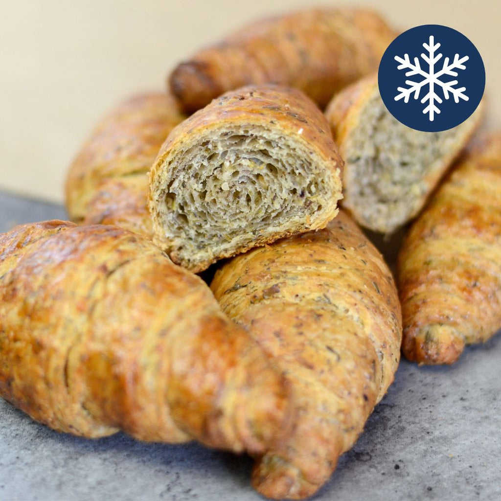 Pre-baked mini zaatar croissants, Maison Duffour, Dubai, UAE