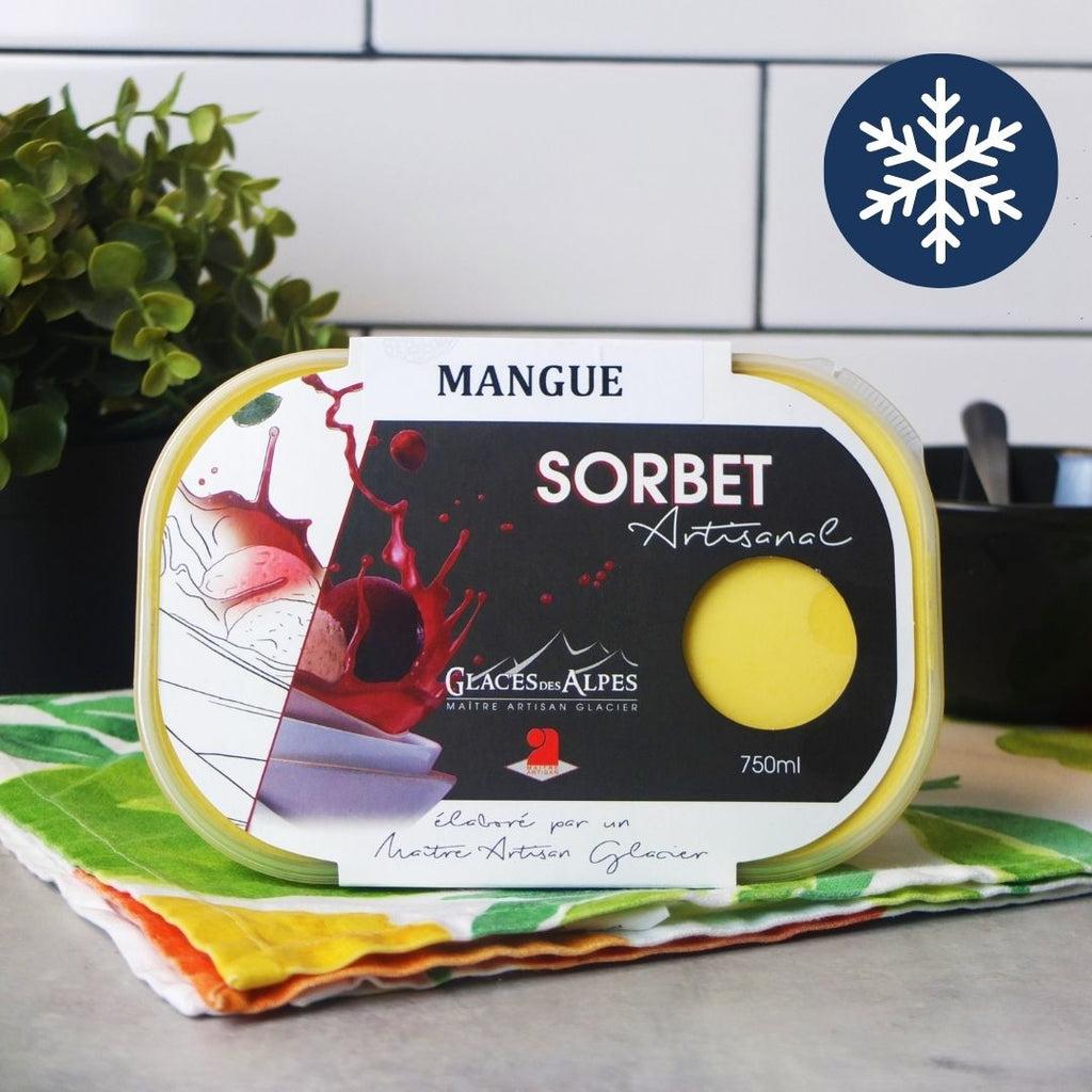 Artisanal mango sorbet, Maison Duffour, Dubai, UAE