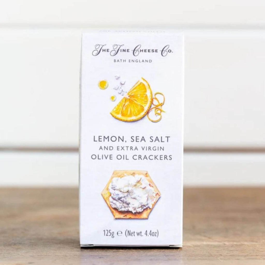 The Fine Cheese Co. Lemon Sea Salt Olive Oil Crackers - Maison Duffour UAE Gourmet Food Store Dubai