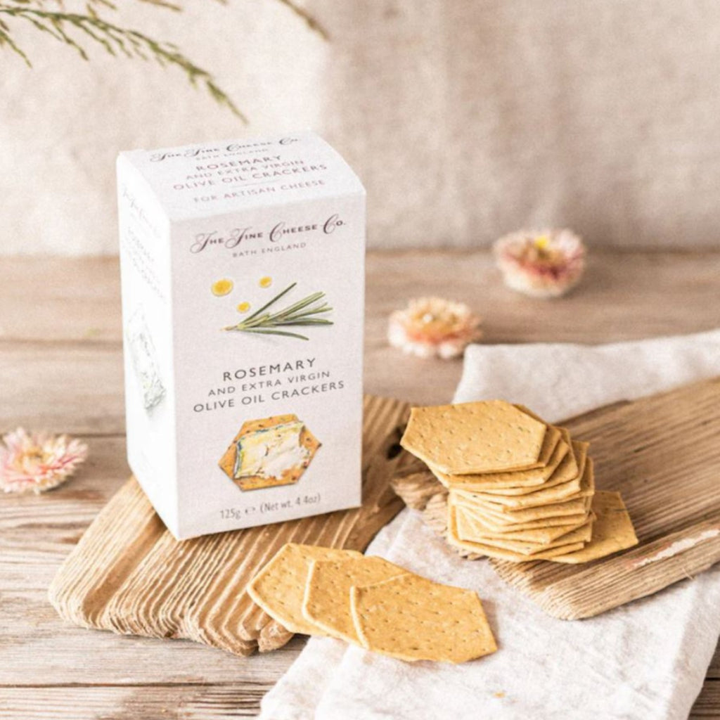 The Fine Cheese Co. Rosemary Extra Virgin Olive Oil Crackers - Maison Duffour UAE Gourmet Food Store Dubai
