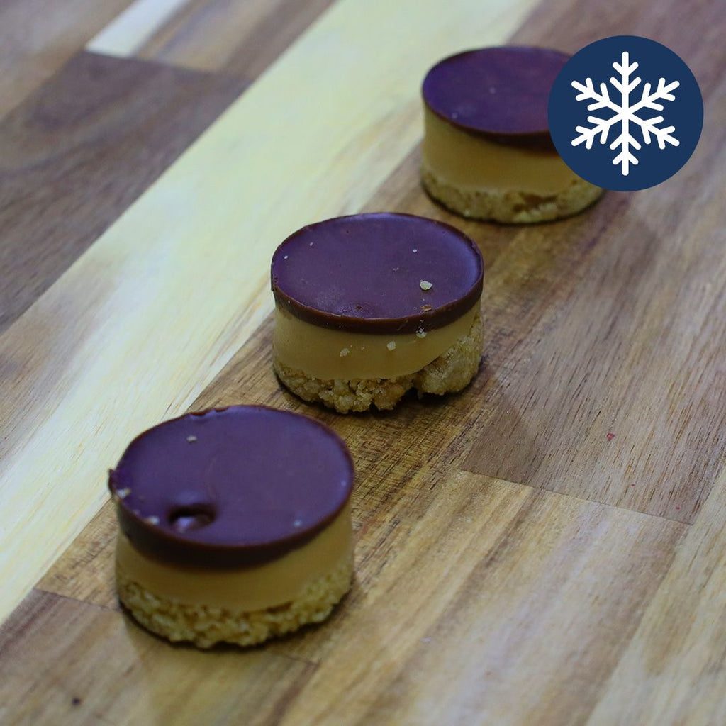 Mini chocolate and caramel cheesecake, Dubai, UAE,