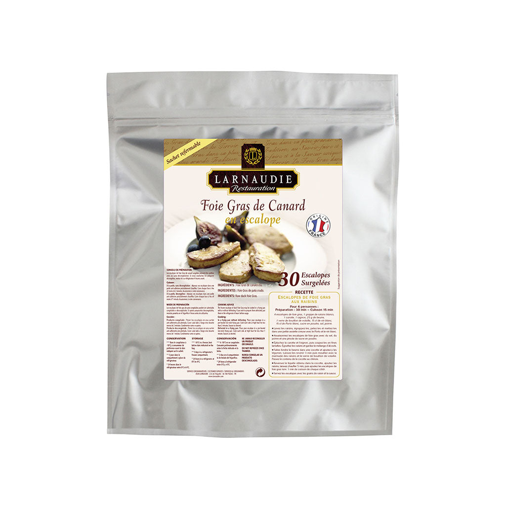 Frozen Duck Foie Gras Escalopes  40 - 60 gm