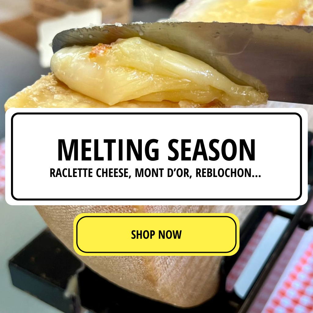 Melting cheese, Raclette, Mont d'Or, Reblochon, Raclette kits, Fondue, cheeses, Dubai, Maison Duffour