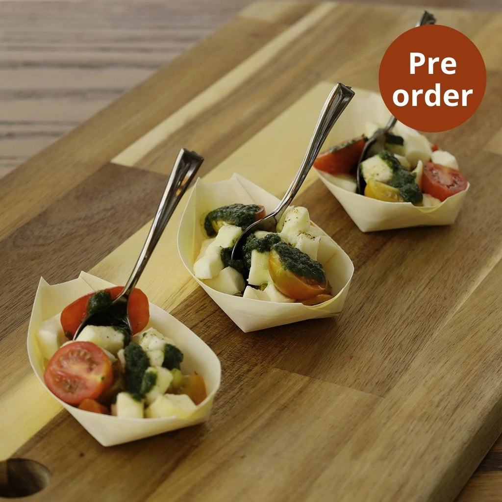 Mini glasses burrata & heirloom tomato, Maison Duffour, Dubai, UAE