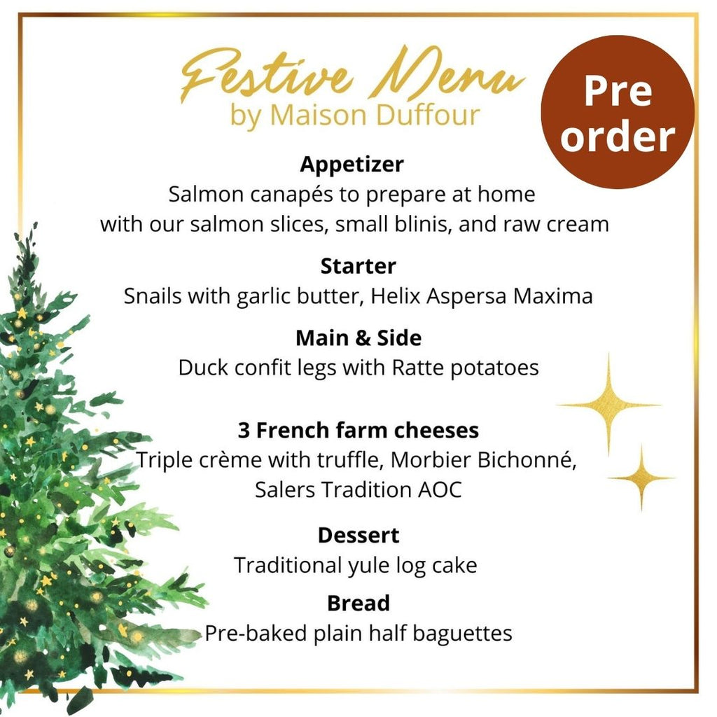 Festive and christmas food menu, Maison Duffour, Dubai, UAE