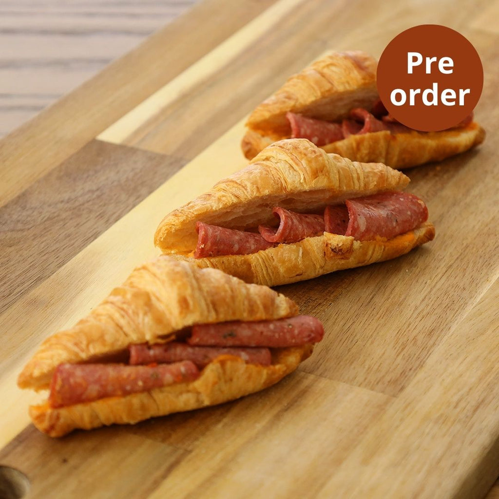 Croissants chorizo and creamy bell pepper, Maison Duffour, Dubai, UAE