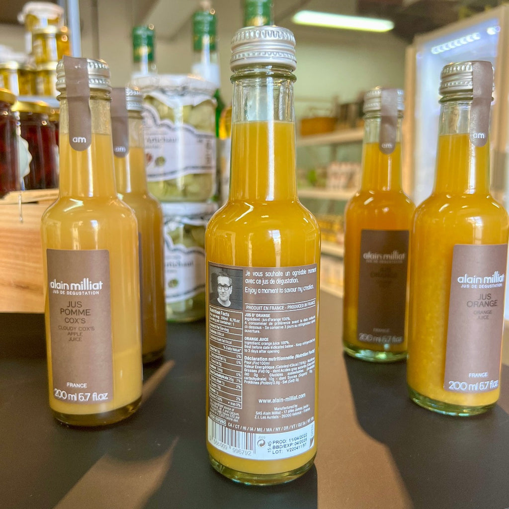 Orange juice Alain Milliat, Maison Duffour, Dubai, UAE