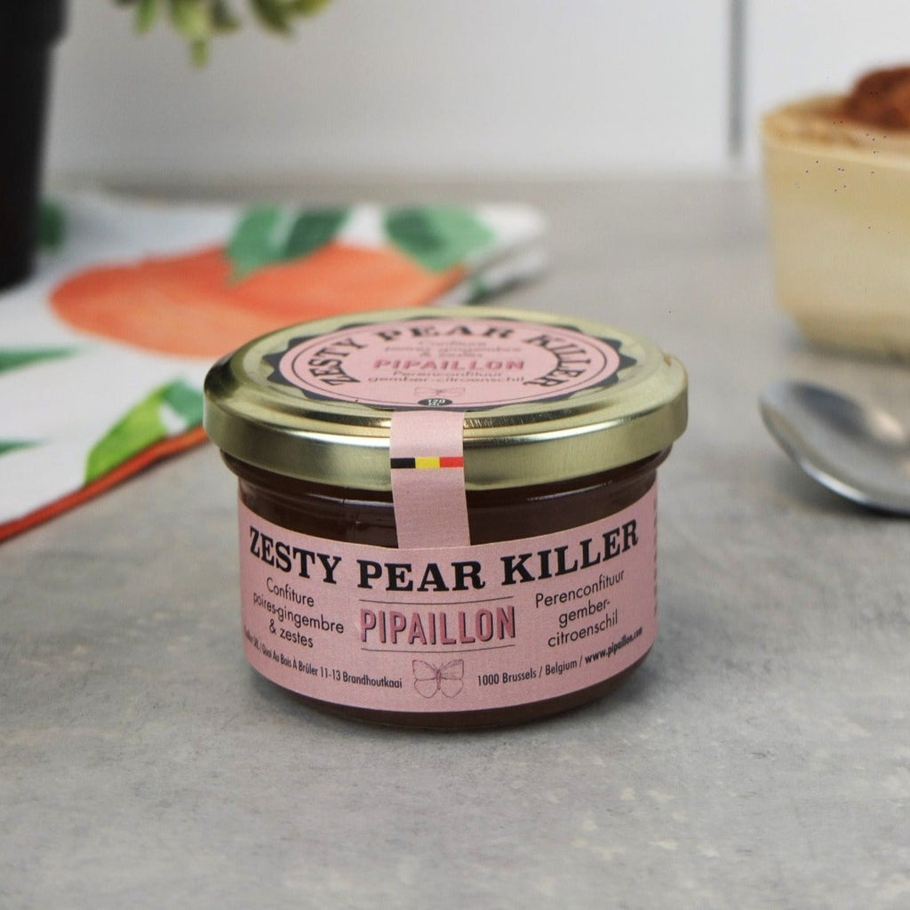 Small pear, ginger & lime jam "Zesty pear killer" , organic | Maison Duffour 