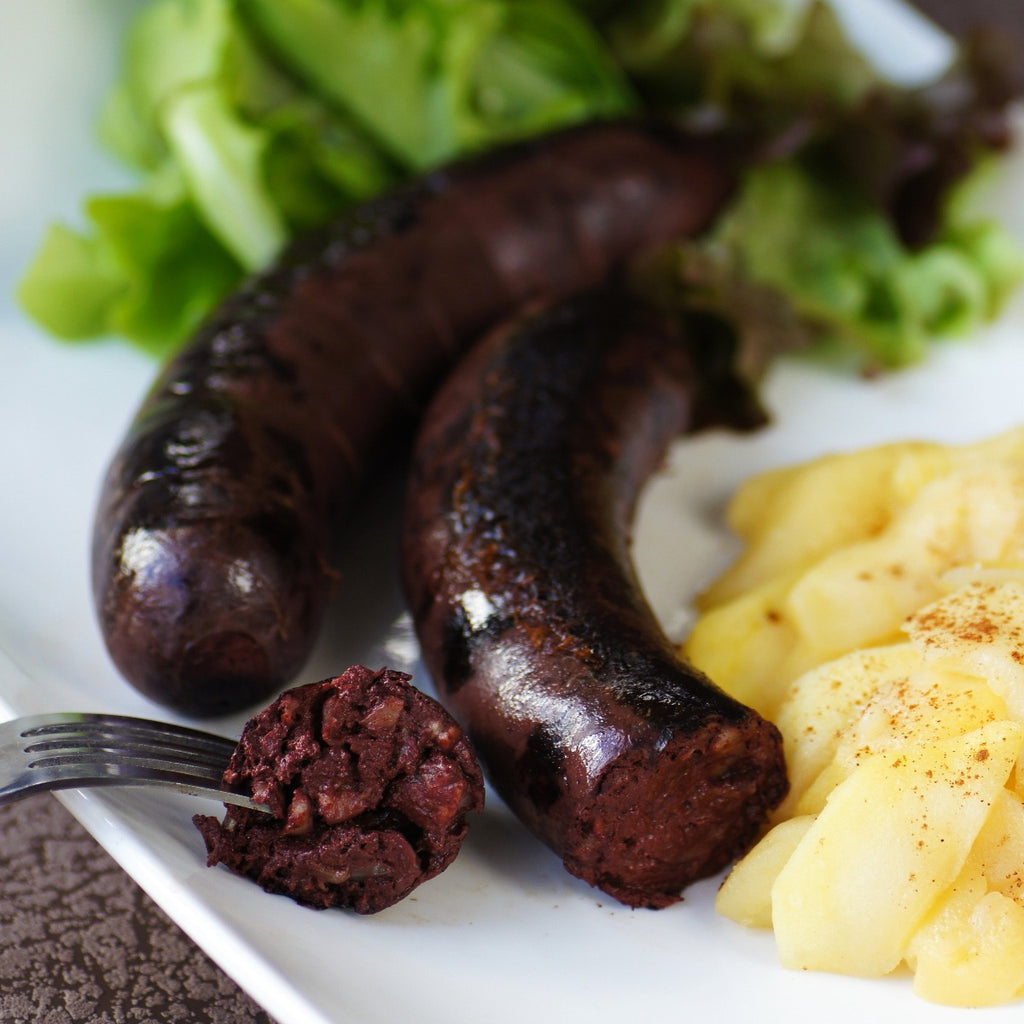 Black pudding with onion (non halal), France | Maison Duffour